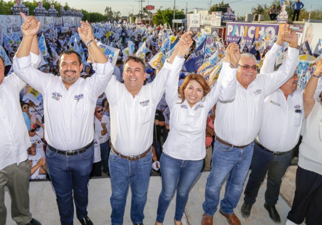 Abarrotan candidatos del PAN Cierres de campaña, Lupita Saldaña agradece